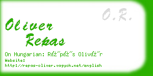 oliver repas business card